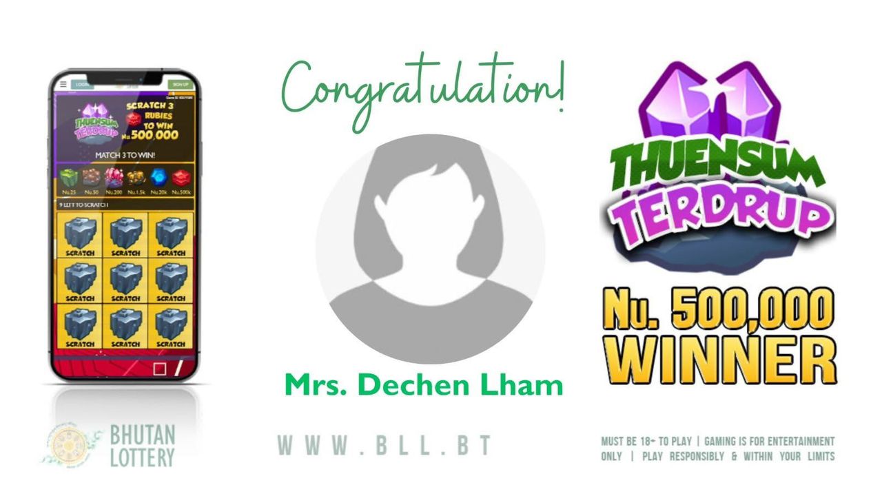 Winner of online lottery named Terdup