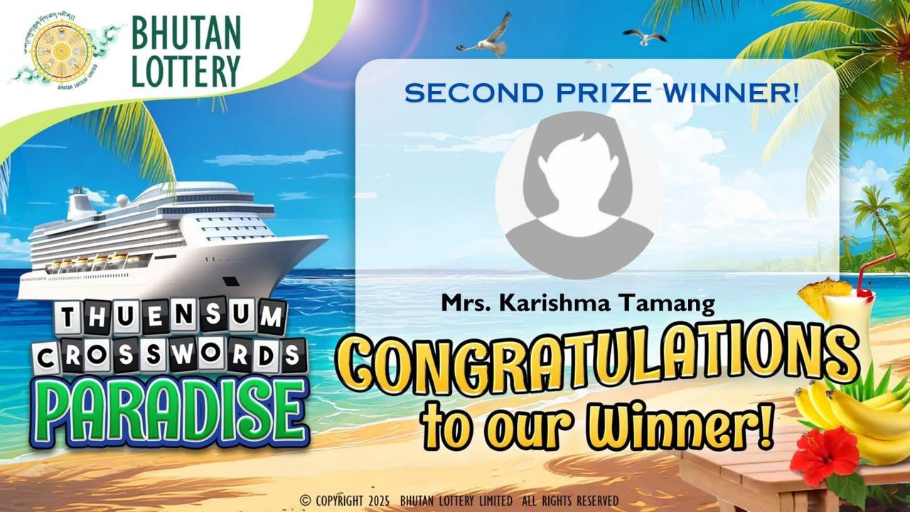 Thuensum crossword paradise second prize winner